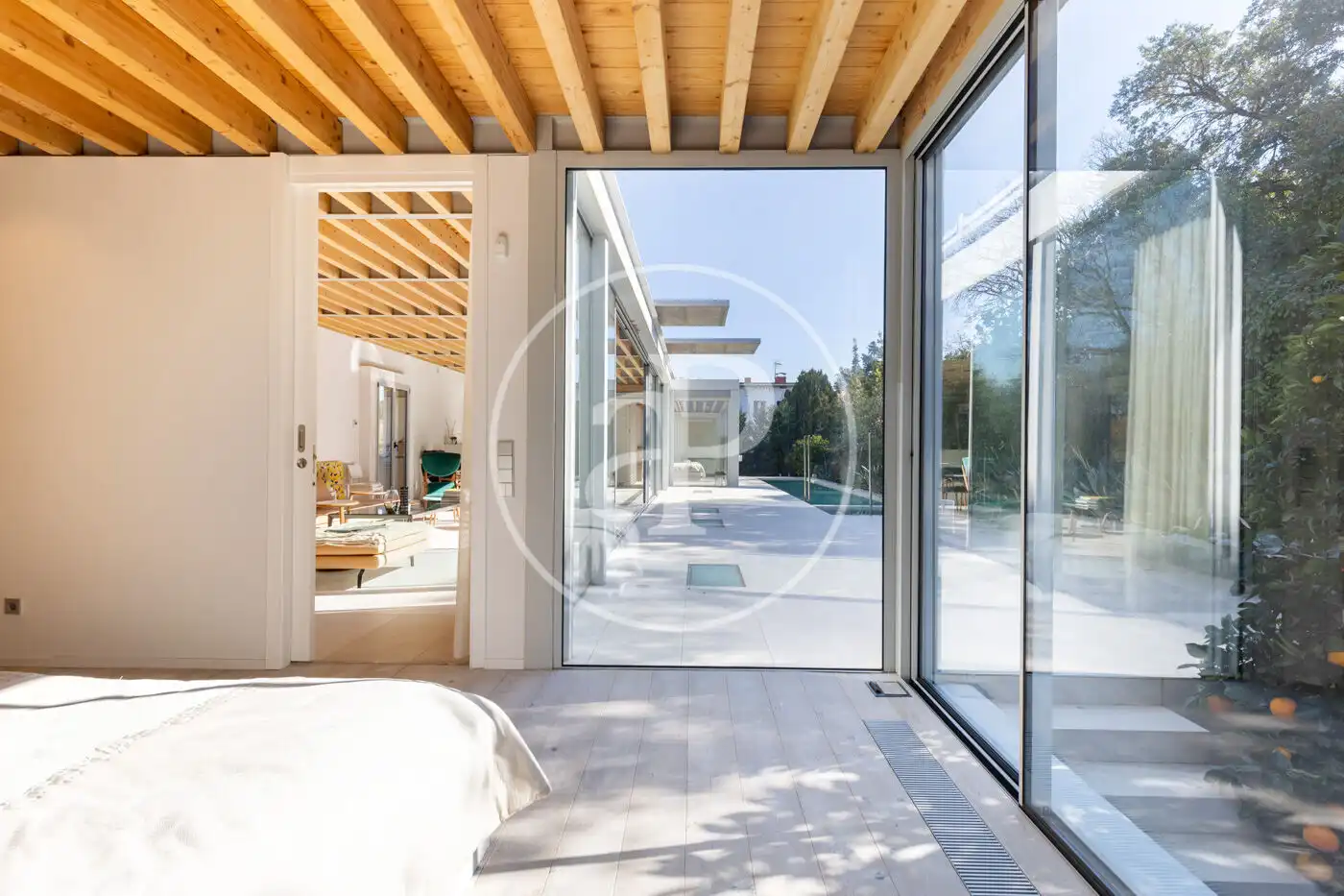 Bedroom of Houses for sale in Sant Cugat del Vallès  with Air Conditioner, Heating and Private garden