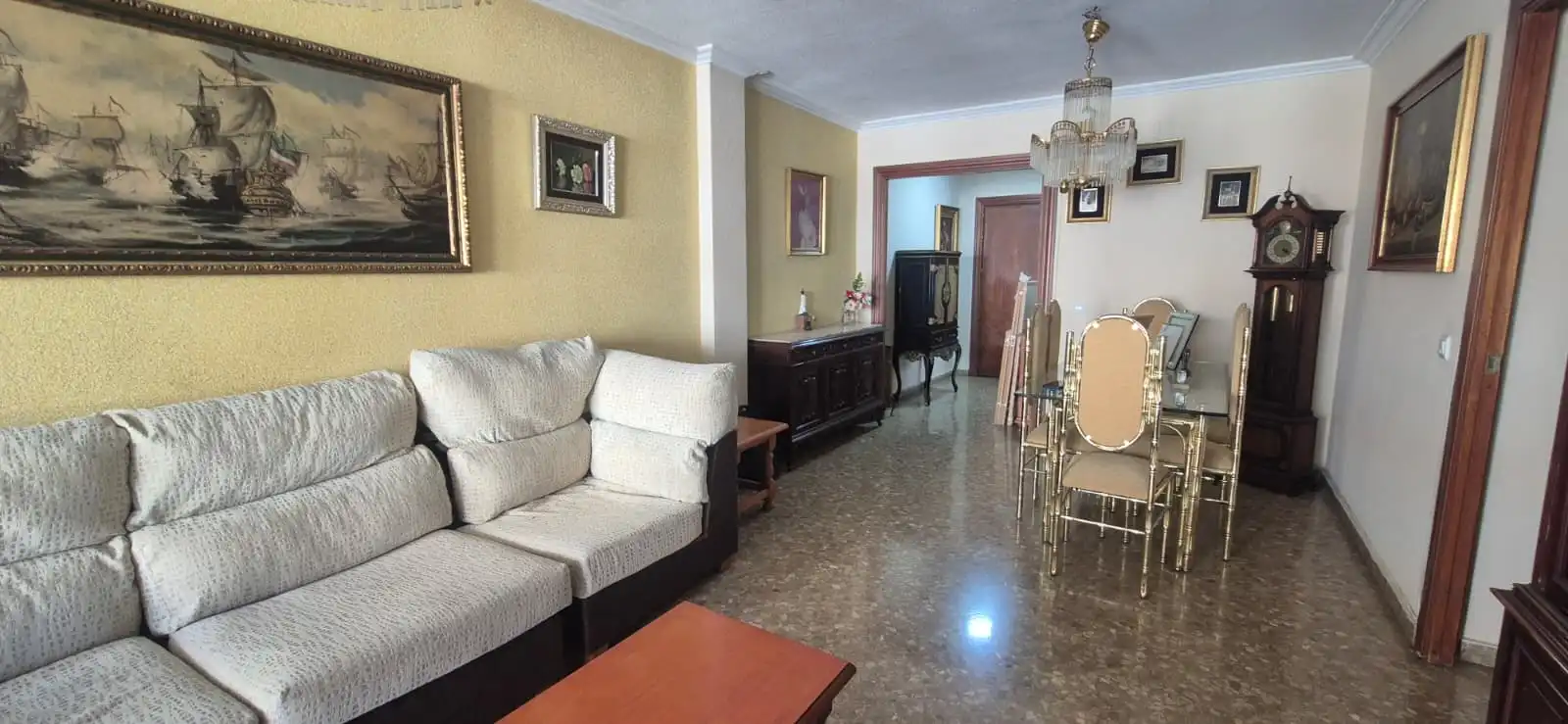Sala de estar de Piso en venta en Málaga con Terraza, Trastero y Amueblado