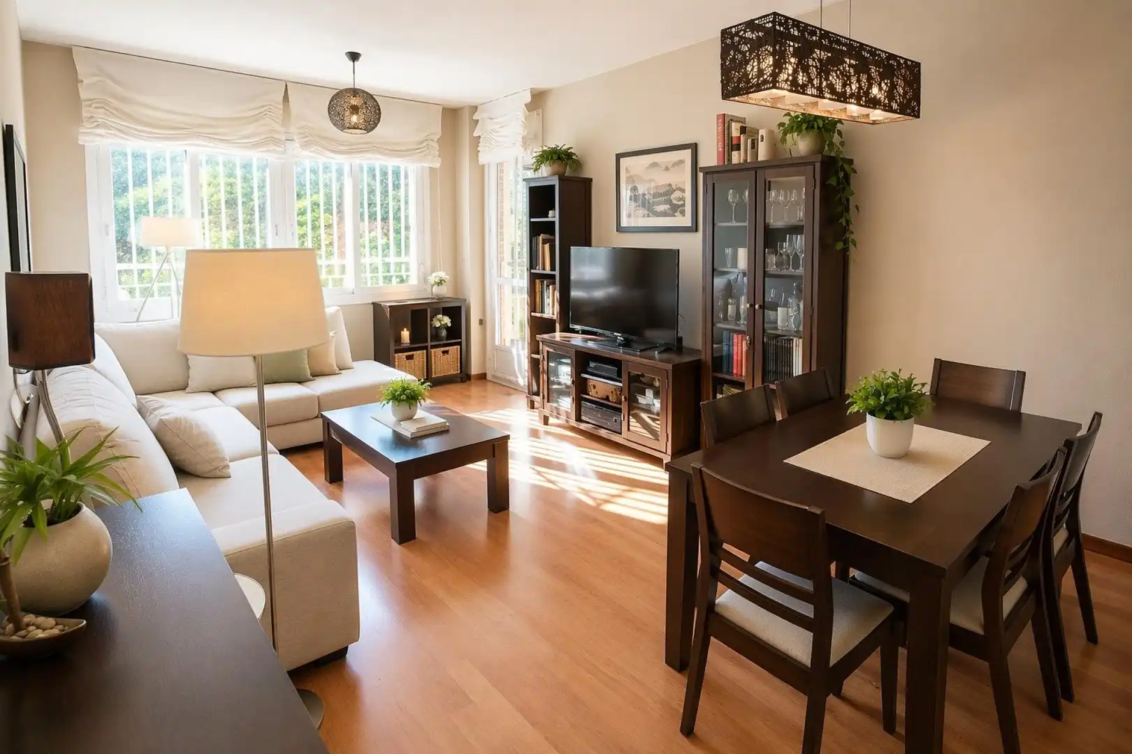 Sala de estar de Piso en venta en Las Rozas de Madrid con Calefacción, Terraza y Piscina comunitaria