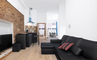 Living room of Planta baja for sale in  Barcelona Capital  with Air Conditioner and Parquet flooring