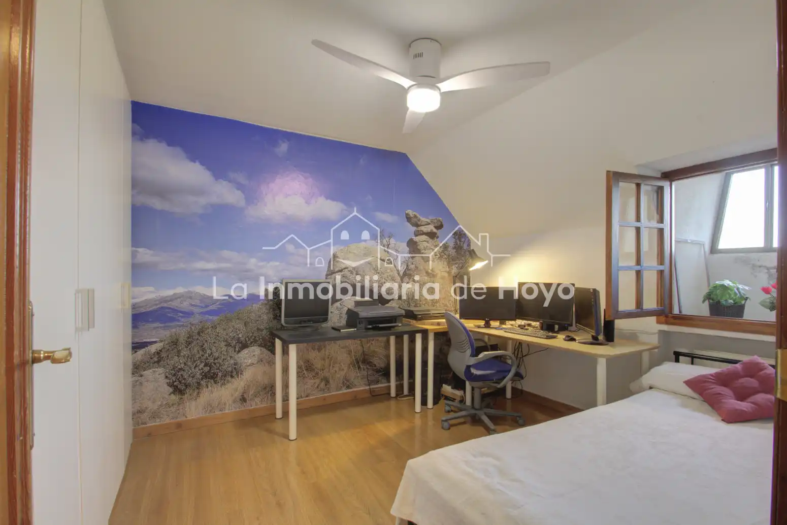 Schlafzimmer von Wohnung zum Verkauf in Hoyo de Manzanares mit Heizung, Privatgarten und Abstellraum
