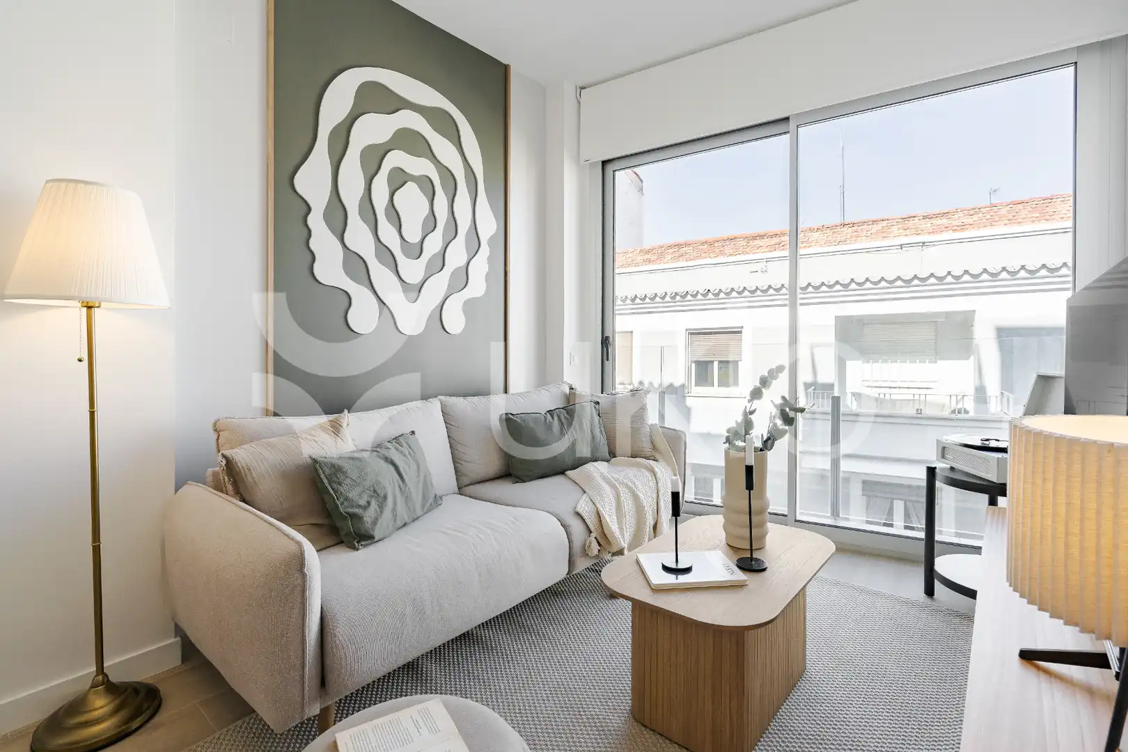 Sala d'estar de Apartament de lloguer en Madrid amb Aire condicionat, Calefacció i Moblat