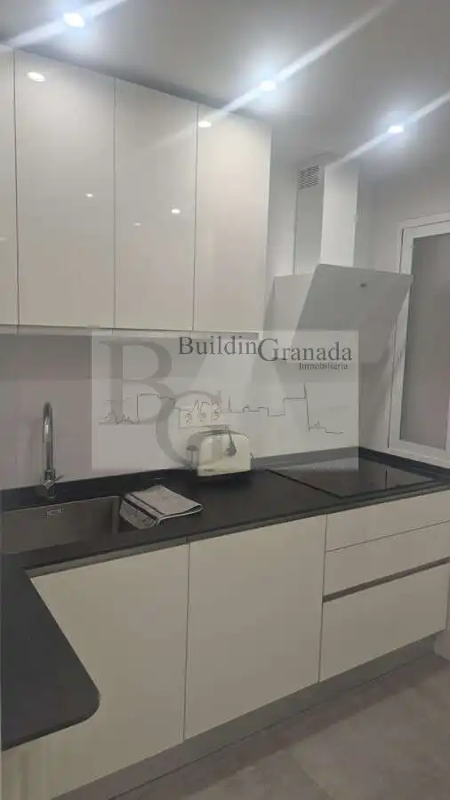 Cuina de Pis de lloguer en Granada amb Aire condicionat, Calefacció i Moblat