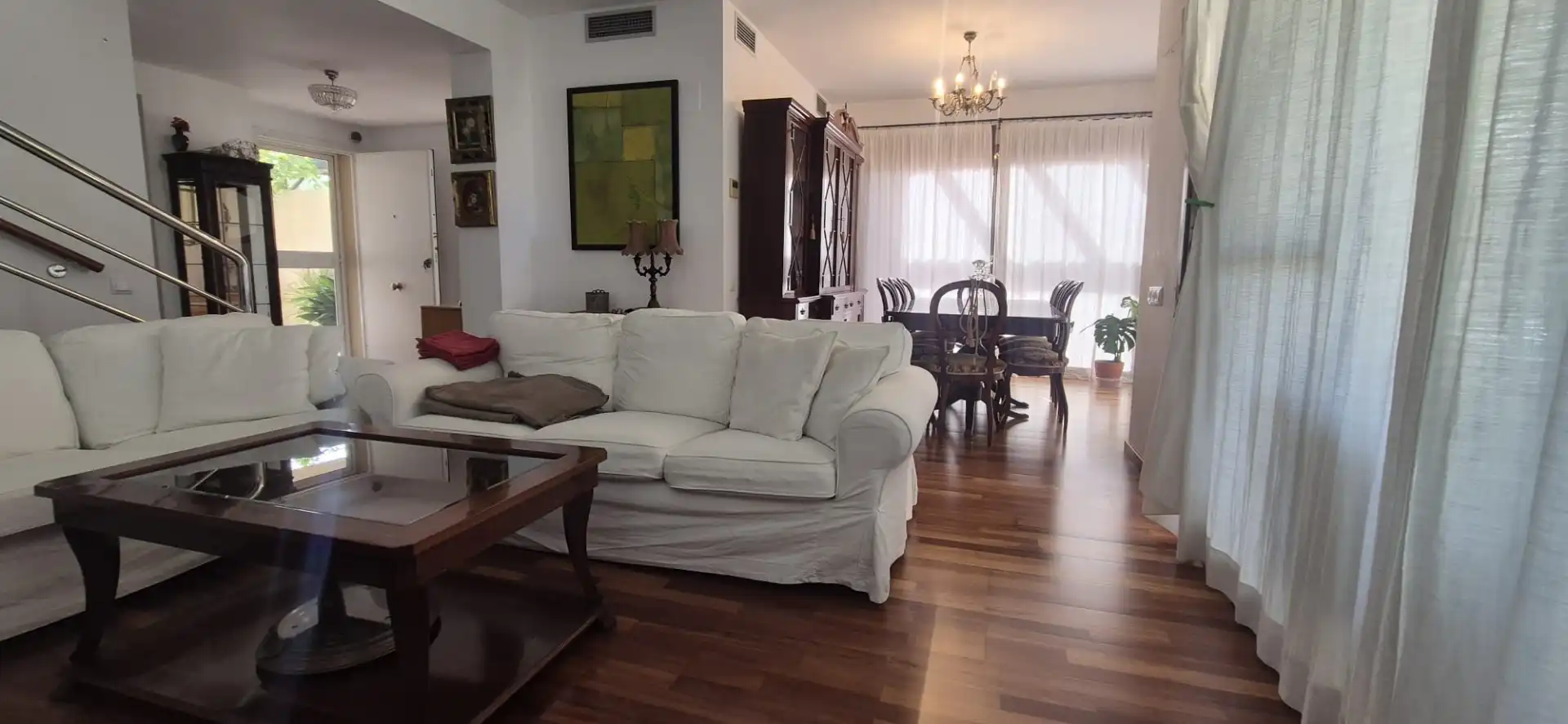 Sala de estar de Casa adosada en venta en Puerto Real con Aire acondicionado, Jardín privado y Parquet