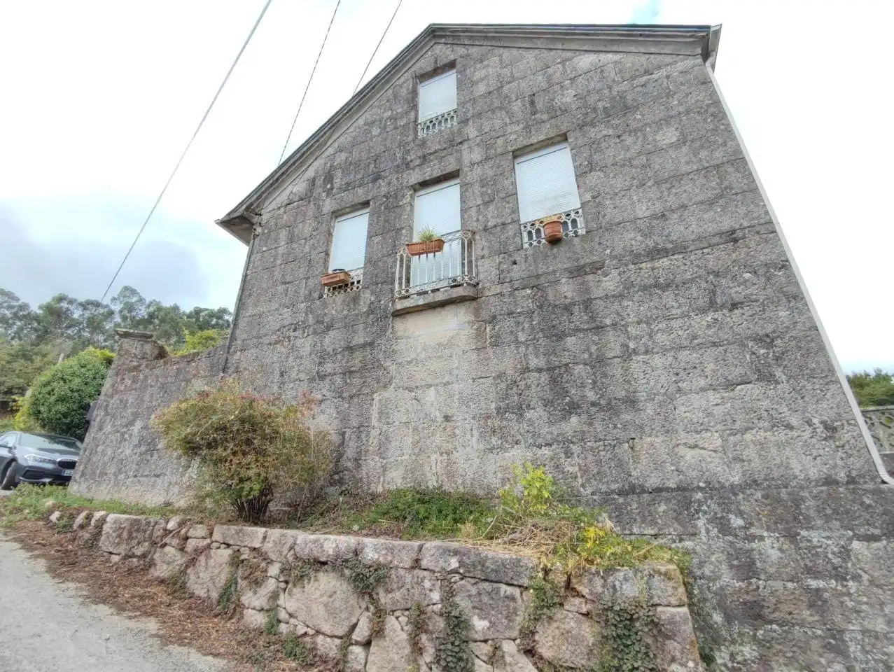 Vista exterior de Casa o chalet en venta en Pazos de Borbén con Calefacción, Jardín privado y Terraza