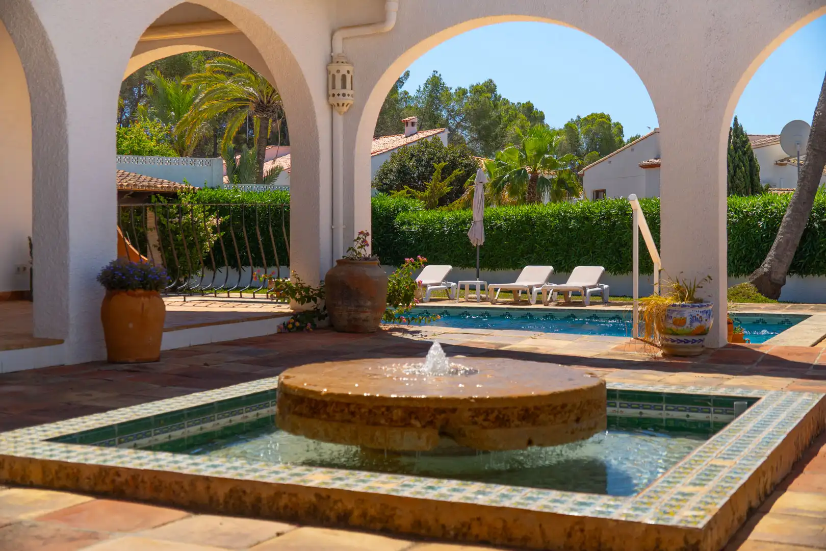 Jardín de Casa o chalet en venta en Moraira con Aire acondicionado, Calefacción y Terraza