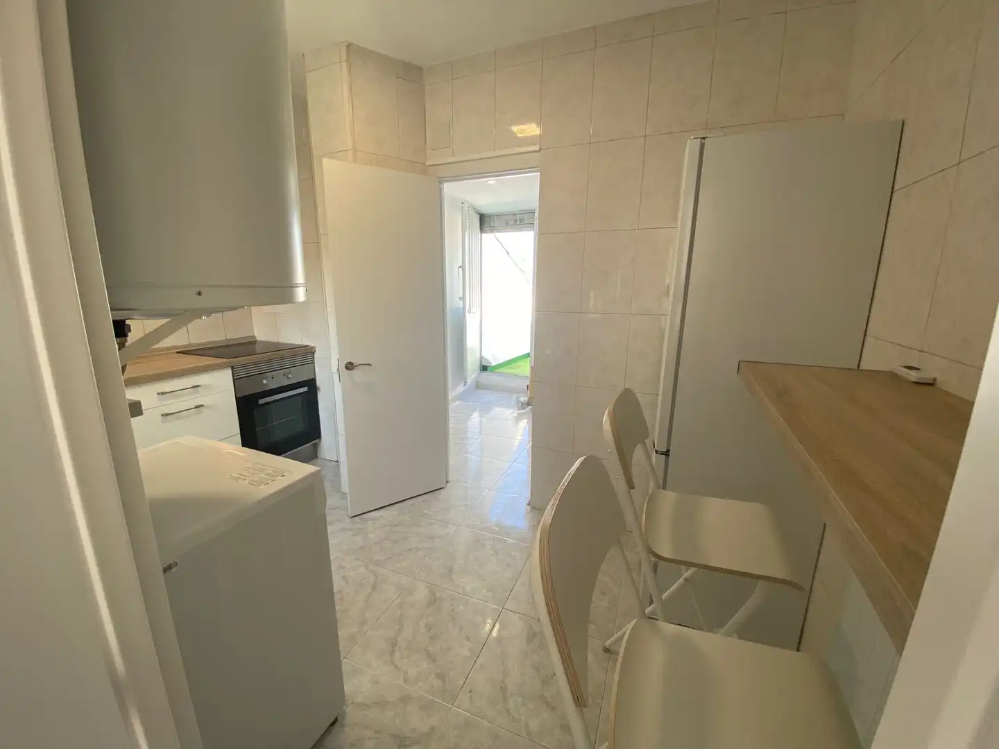 Kitchen of Attic for rent in Madrid  with Heating, Terrace and Furnished