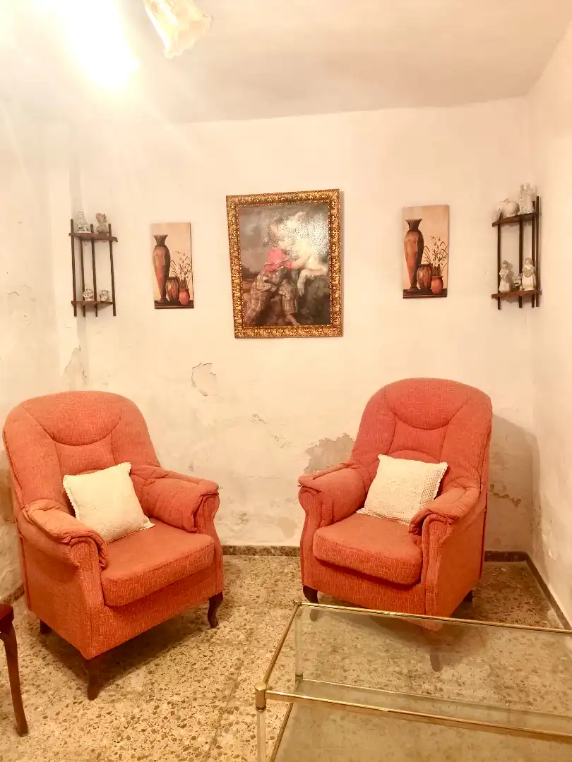 Sala de estar de Casa adosada en venta en Alcaudete con Terraza y Amueblado