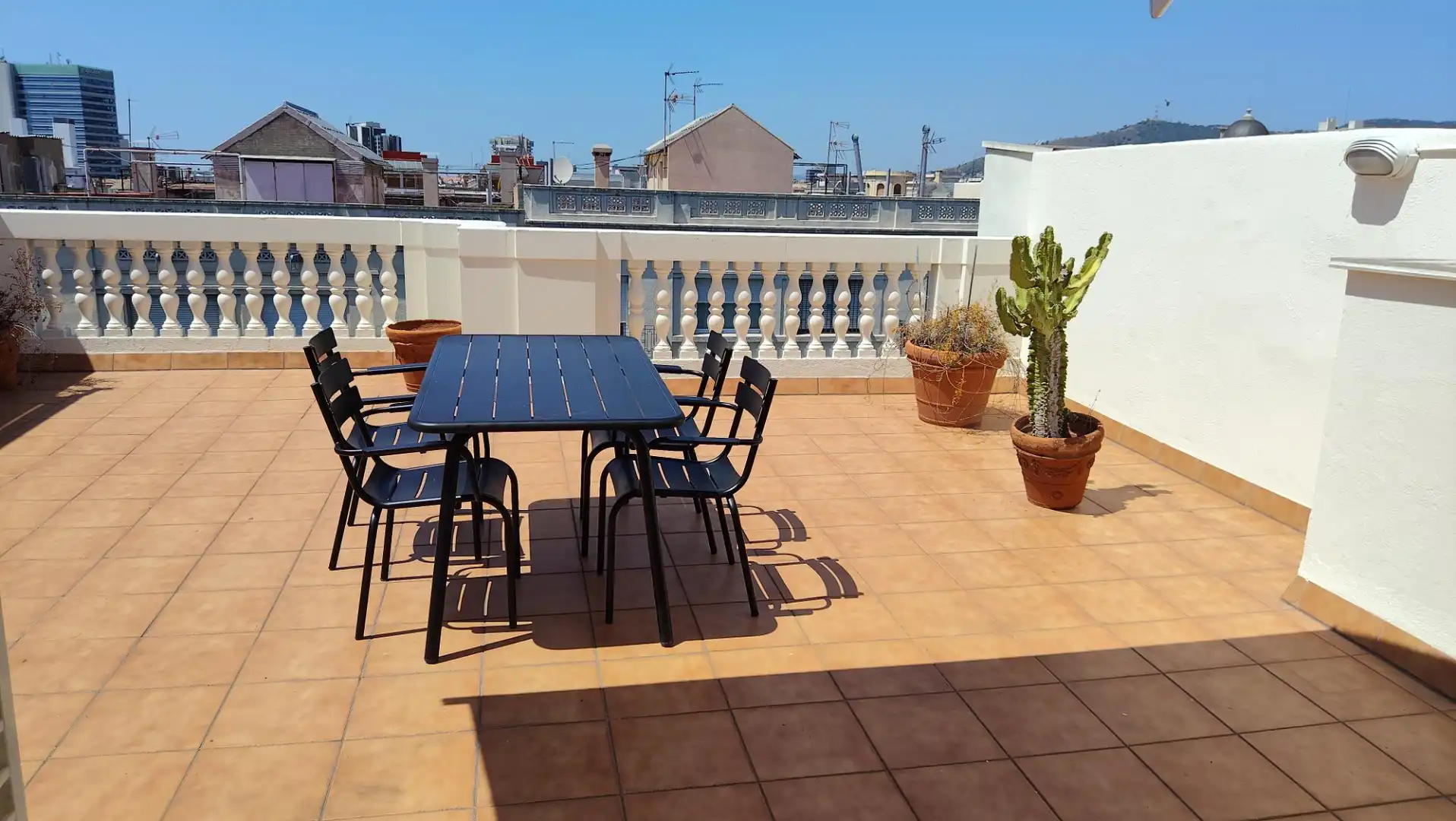 Terrasse von Wohnung zur Miete in Barcelona mit Klimaanlage, Heizung und Parkett