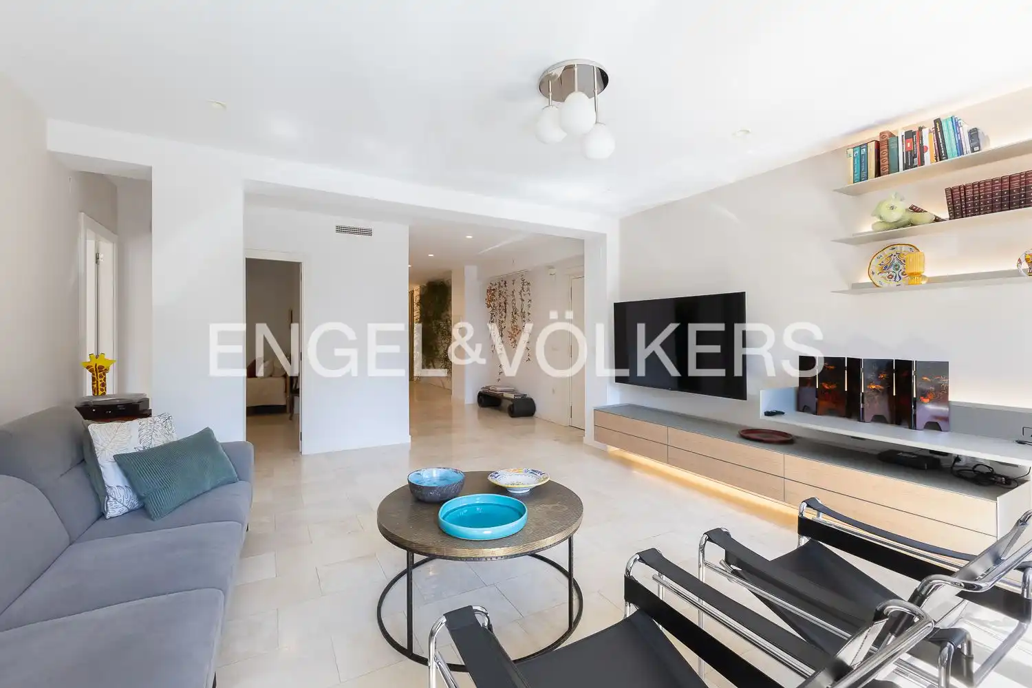 Living room of Flat for rent in Valencia  with Air Conditioner, Heating and Terrace