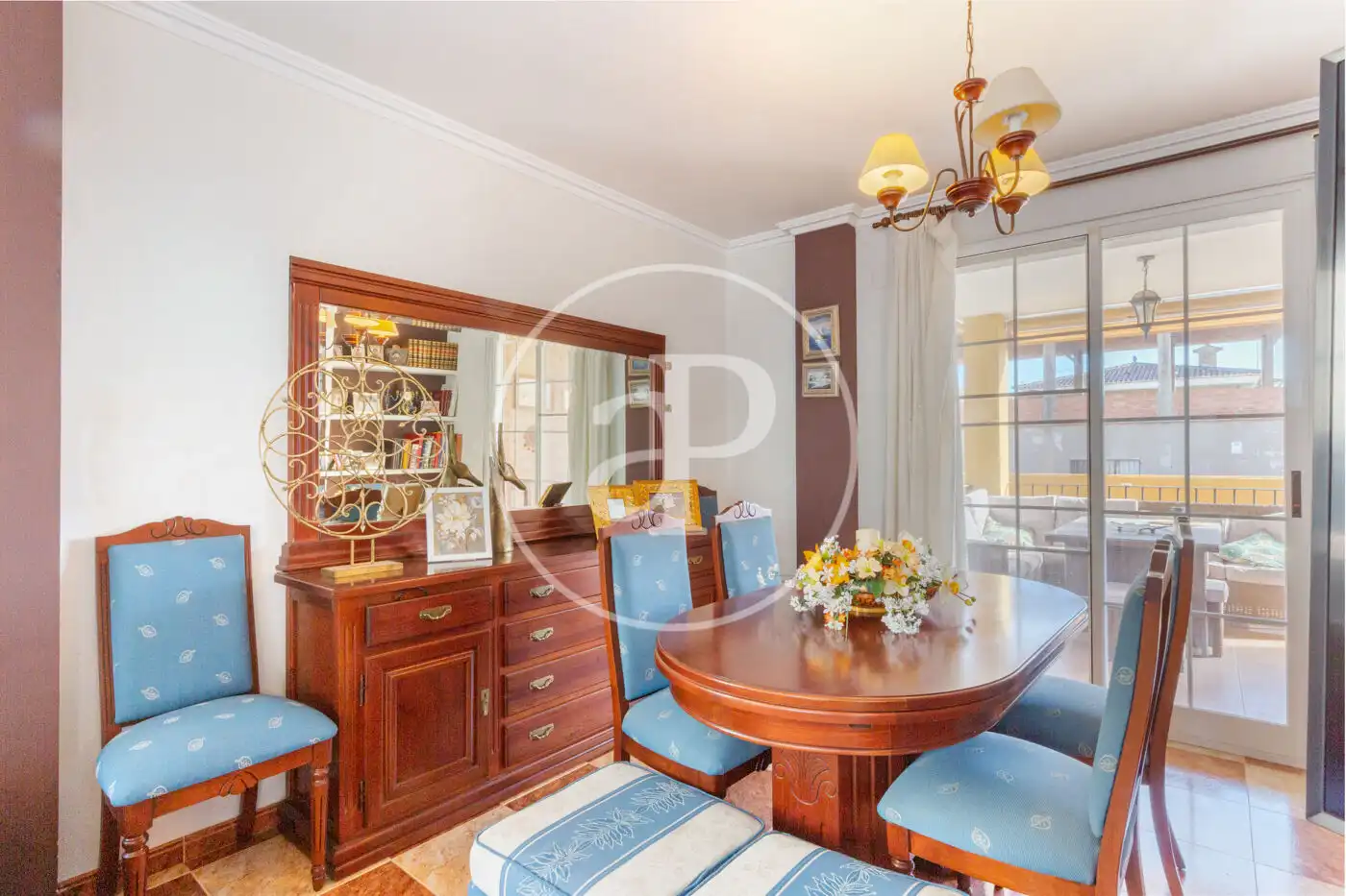 Comedor de Casa adosada en venta en Burriana / Borriana con Calefacción, Jardín privado y Terraza
