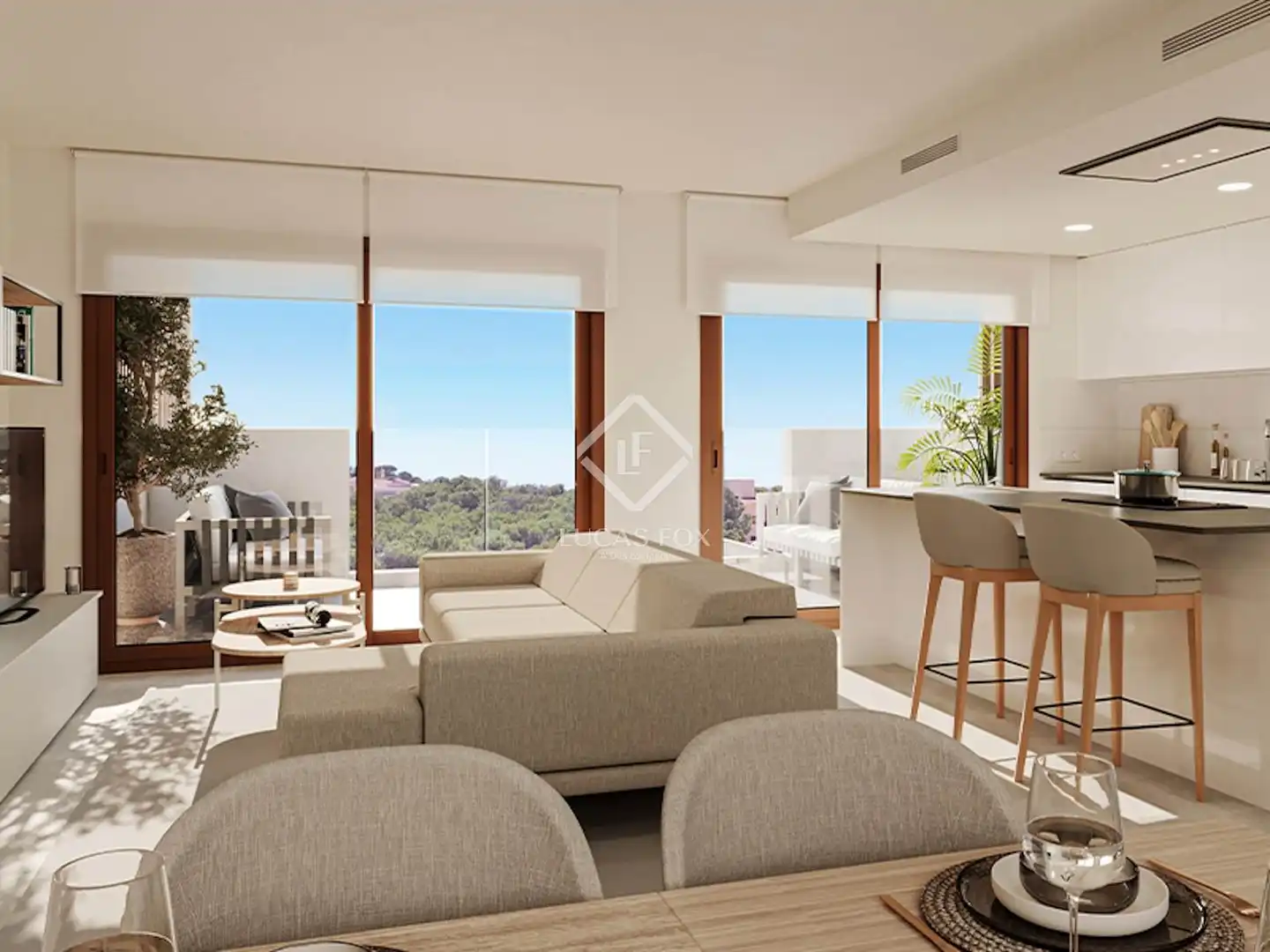 Sala de estar de Piso en venta en Capdepera con Aire acondicionado, Calefacción y Terraza