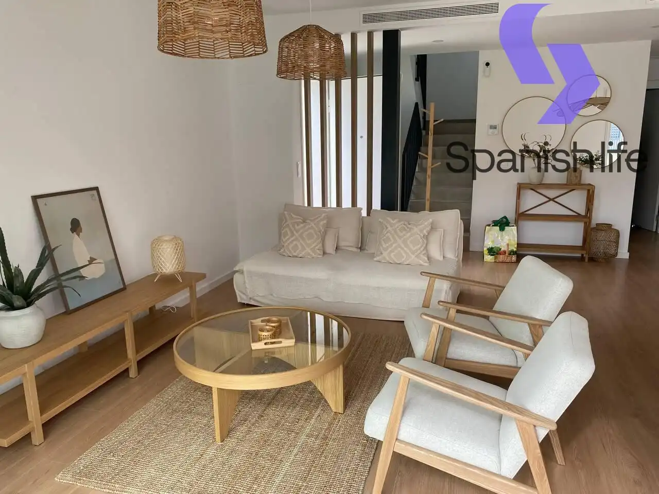 Wohnzimmer von Haus oder Chalet zum Verkauf in Finestrat mit Heizung, Terrasse und Schwimmbad