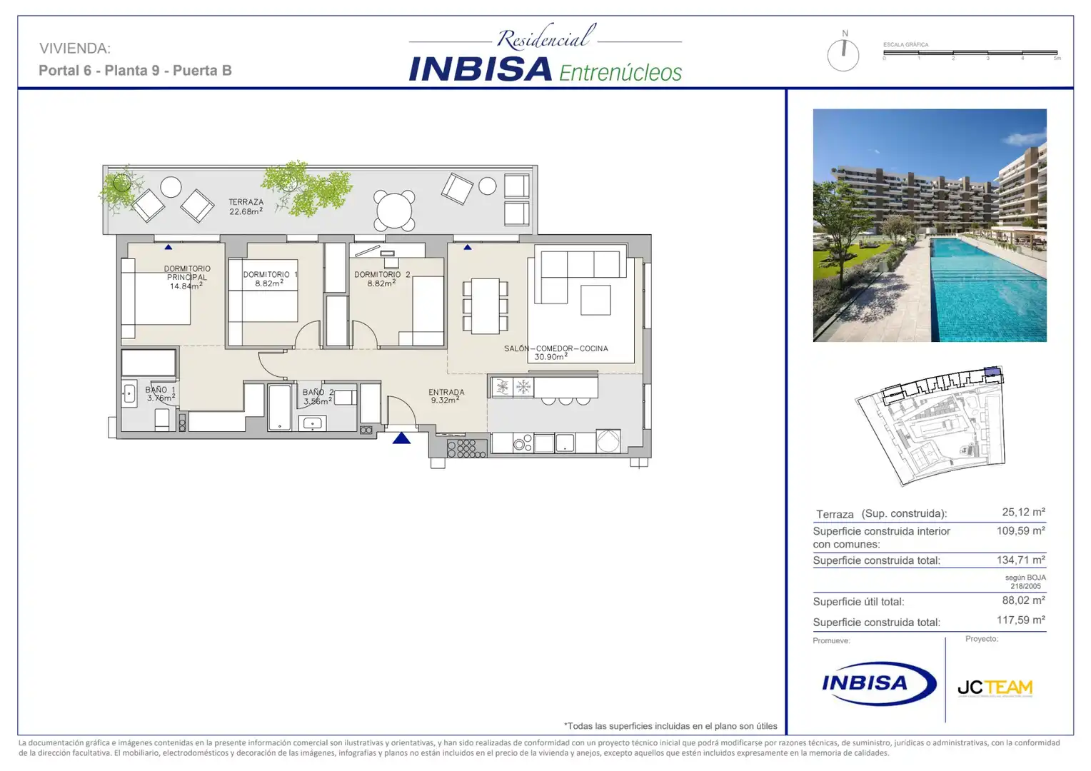 Appartamento di nuova costruzione con piscina in vendita a Avenida Manuel Clavero Arévalo