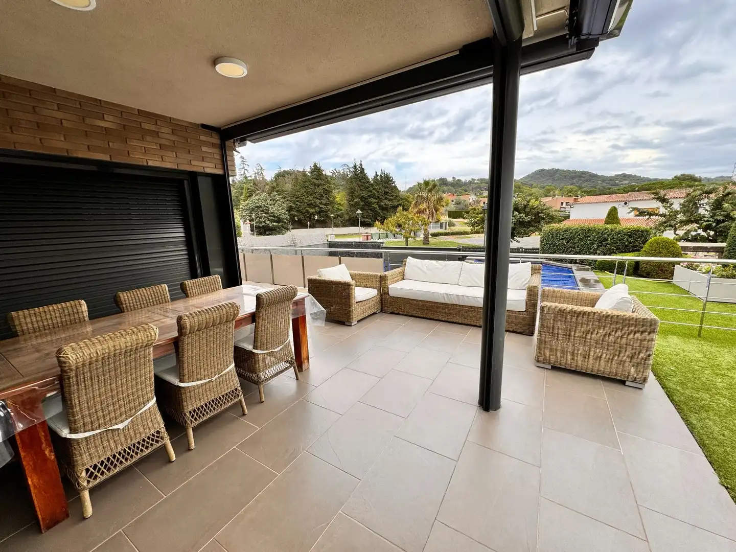 Terraza de Casa o chalet en venta en Vallromanes con Aire acondicionado, Calefacción y Jardín privado