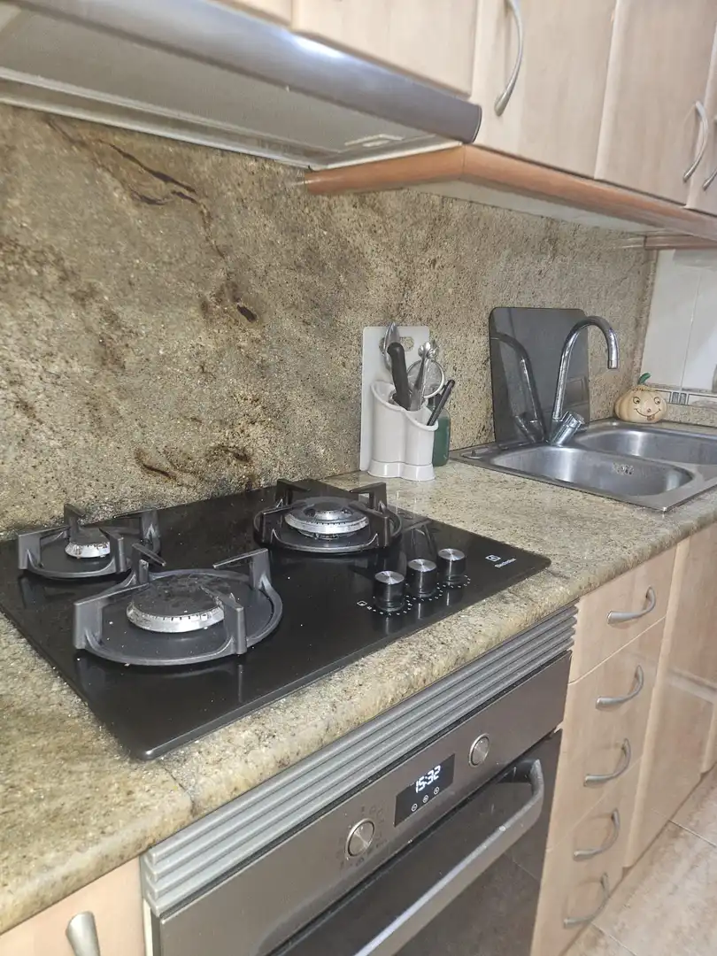 Kitchen of Flat for sale in Badalona  with Heating, Terrace and Balcony