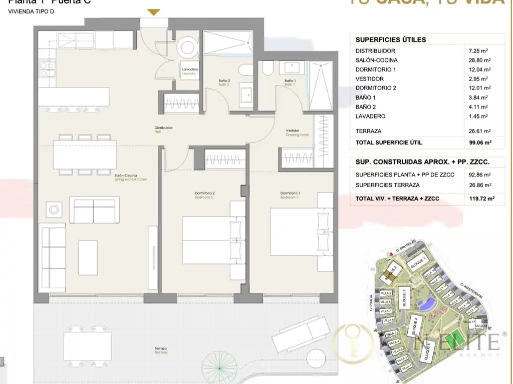 Appartement avec ascenseur à vendre à Calle Praga, imagen 2