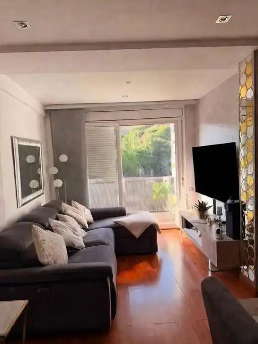 Sala de estar de Piso en venta en Barcelona con Aire acondicionado, Calefacción y Parquet