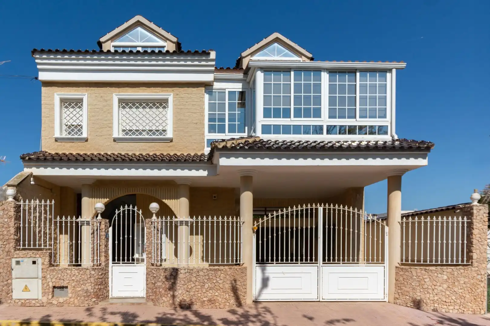 Vista exterior de Casa o chalet en venta en Fuente Álamo de Murcia con Aire acondicionado, Calefacción y Parquet