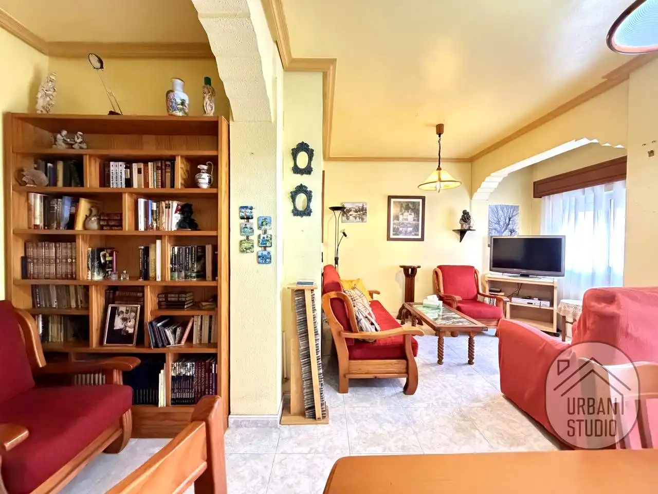 Living room of Flat for sale in Alicante / Alacant  with Air Conditioner, Furnished and Balcony