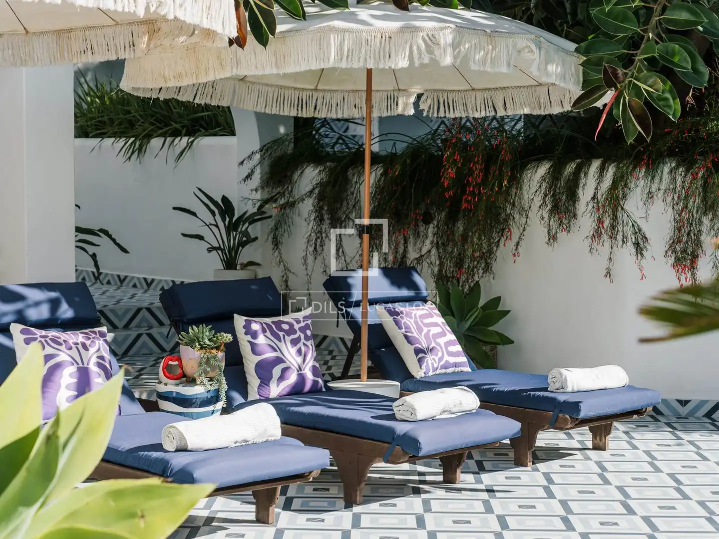 Terrassa de Casa o xalet en venda en Santa Eulària des Riu amb Aire condicionat, Calefacció i Jardí privat