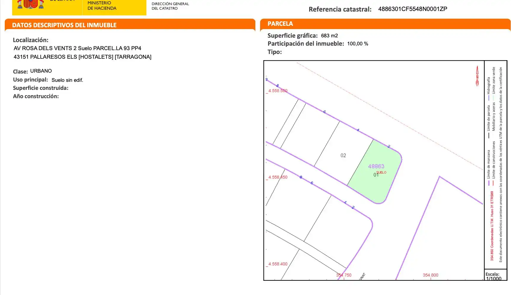 Residential land for sale in Els Pallaresos, imagen 3