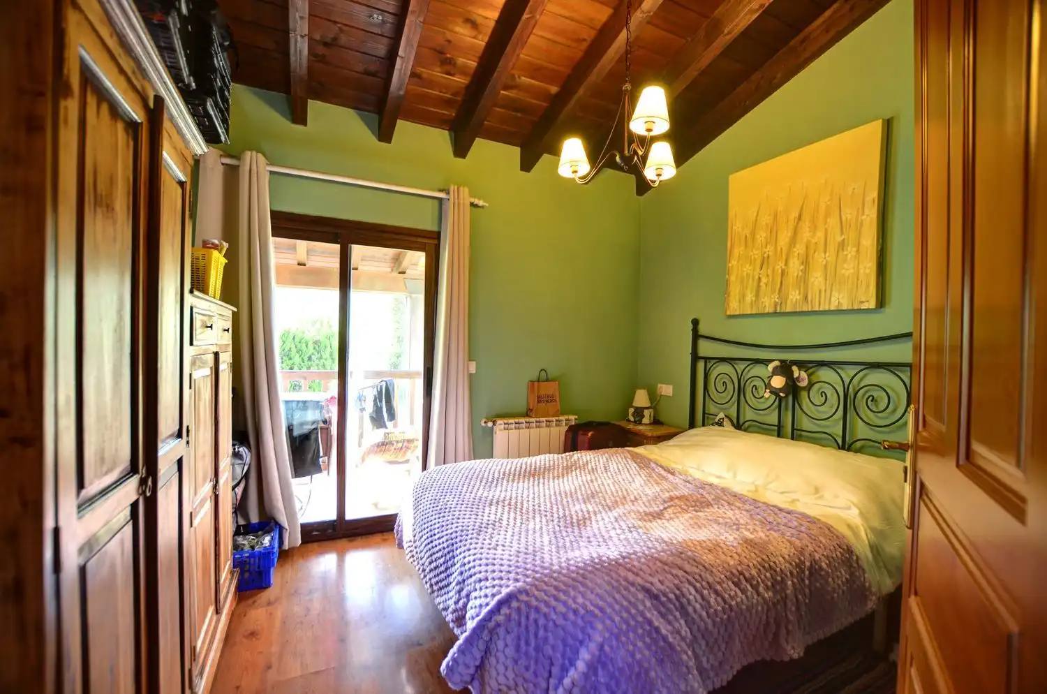 Bedroom of Houses for sale in Cangas de Onís  with Heating, Terrace and Swimming Pool