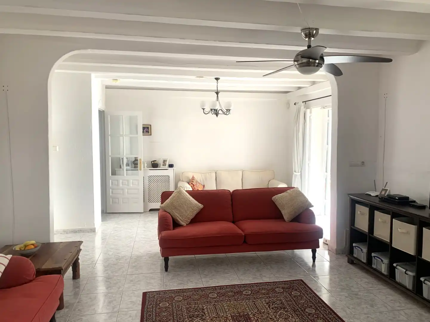 Sala de estar de Finca rústica en venta en El Perelló con Aire acondicionado, Calefacción y Jardín privado