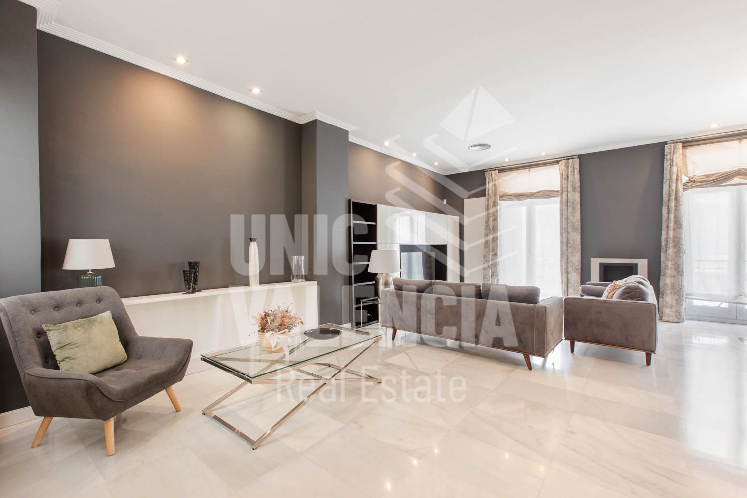 Living room of Flat to rent in  Valencia Capital  with Air Conditioner, Heating and Furnished