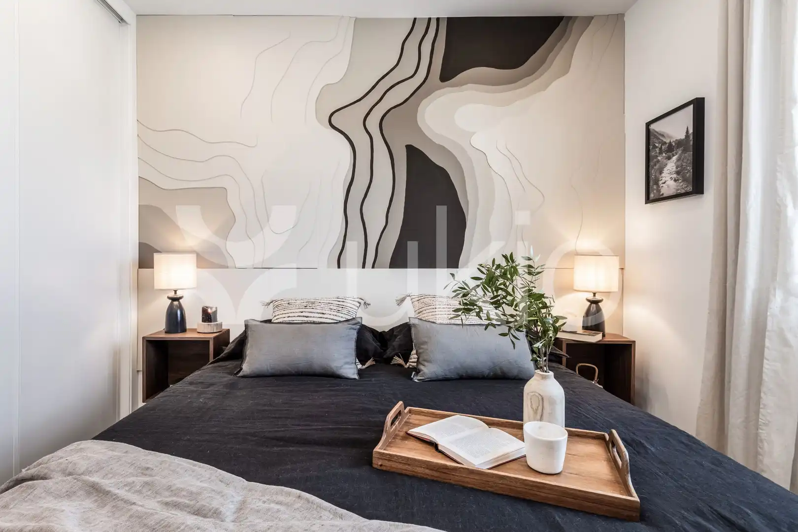 Dormitori de Apartament de lloguer en Madrid amb Terrassa, Moblat i Forn