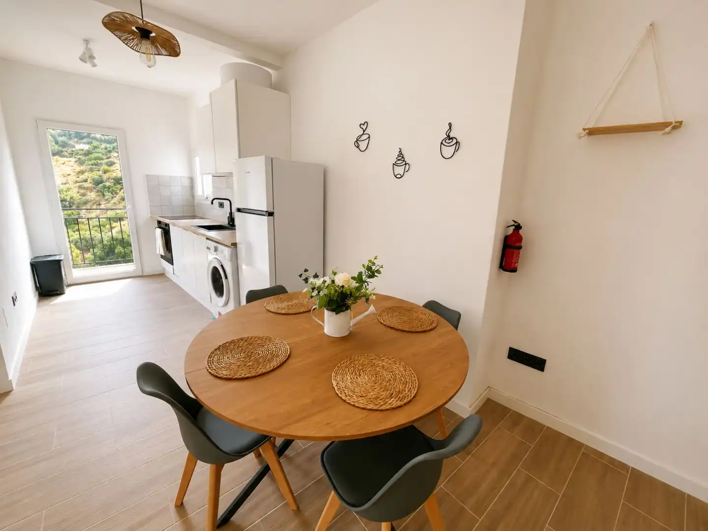 Dining room of Flat for rent in Torrox  with Air Conditioner, Furnished and Balcony