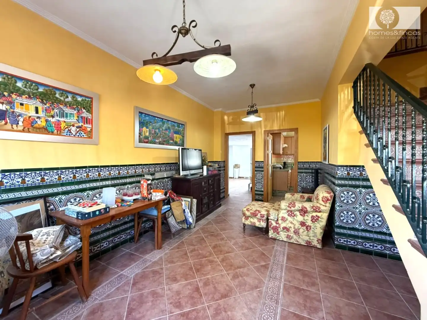 Living room of Houses for sale in Islantilla  with Private garden, Swimming Pool and Oven