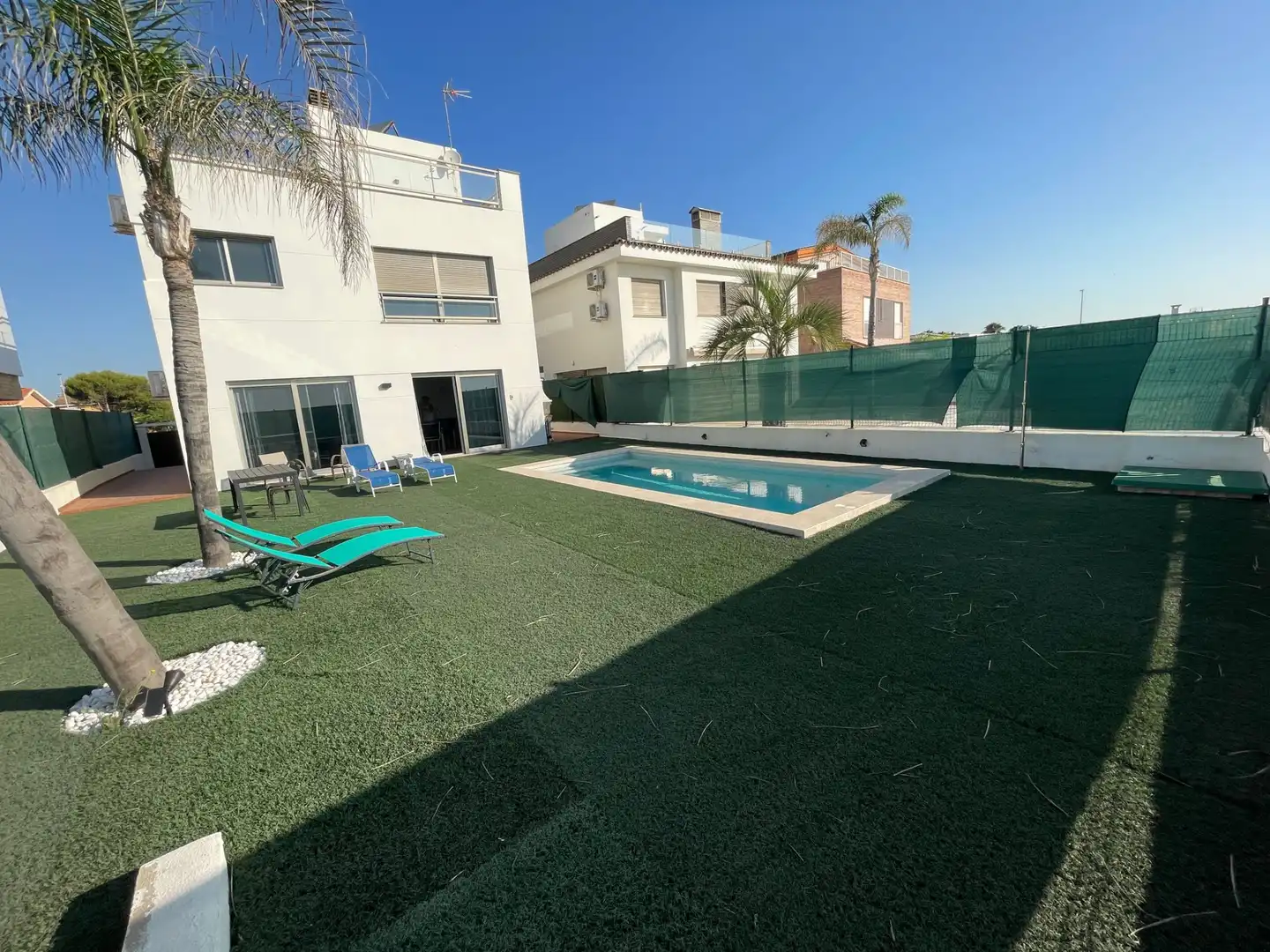 Piscina de Casa o chalet en venta en Burriana / Borriana con Aire acondicionado, Jardín privado y Trastero