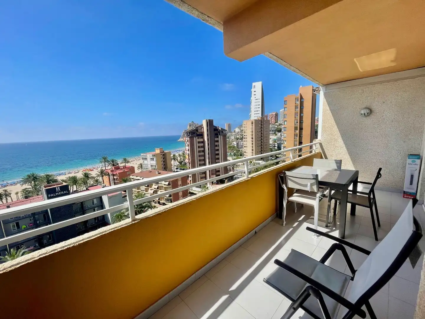 Terrasse von Wohnungen zur Miete in Benidorm mit Klimaanlage, Möbliert und Gemeinschaftspool