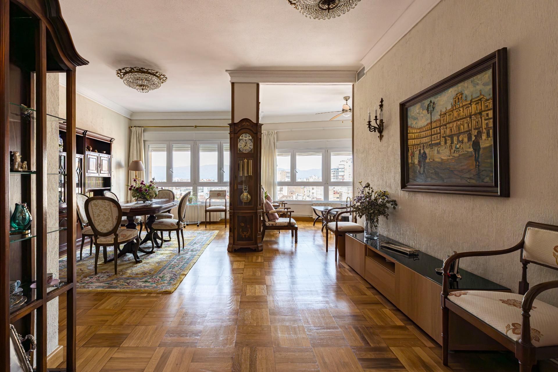 Sala d'estar de Pis en venda en  Murcia Capital amb Aire condicionat, Calefacció i Parquet