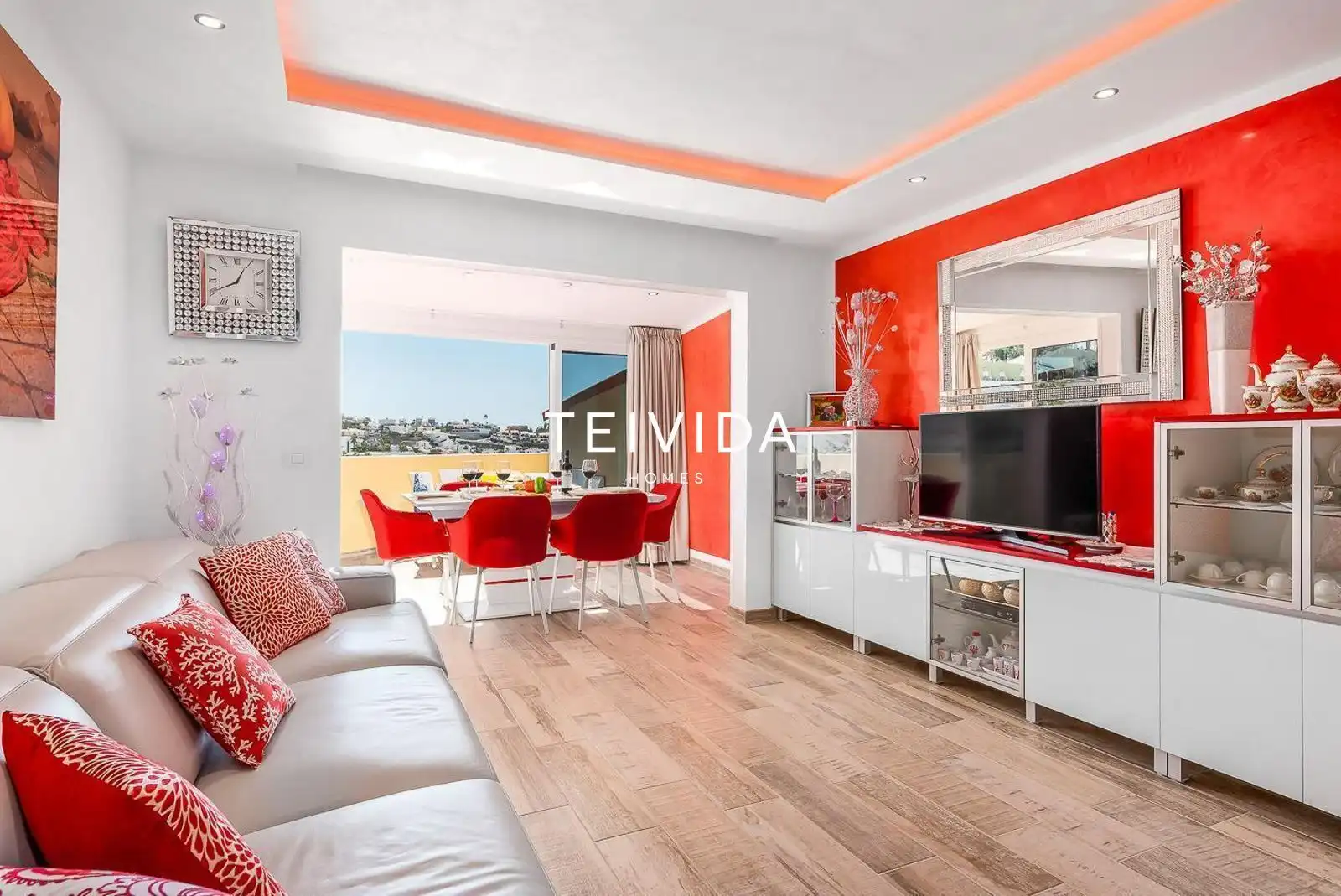 Living room of Attic for sale in Adeje  with Swimming Pool, Furnished and Community pool