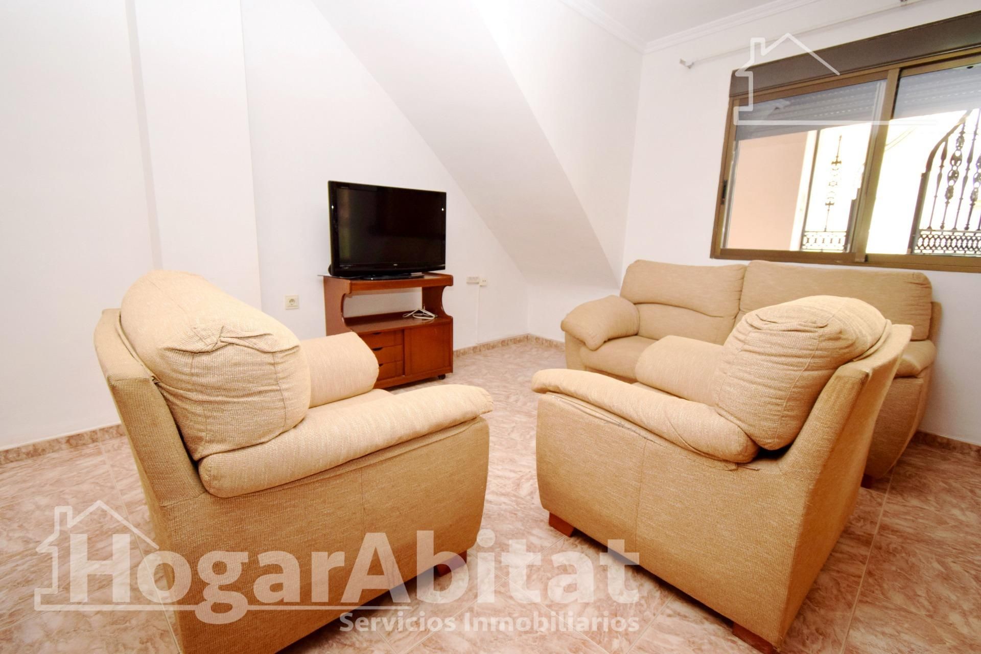 Wohnzimmer von Wohnung zum verkauf in Chiva mit Klimaanlage, Heizung und Abstellraum