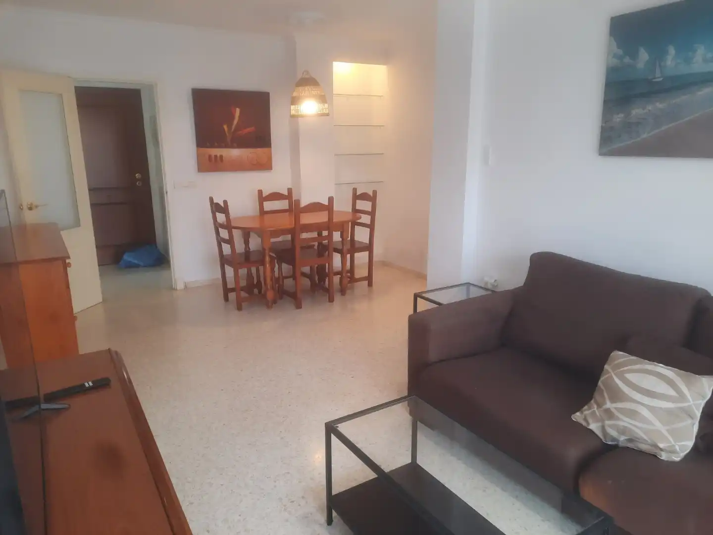 Wohnzimmer von Erdgeschoss zur Miete in Sanlúcar de Barrameda mit Terrasse, Schwimmbad und Balkon