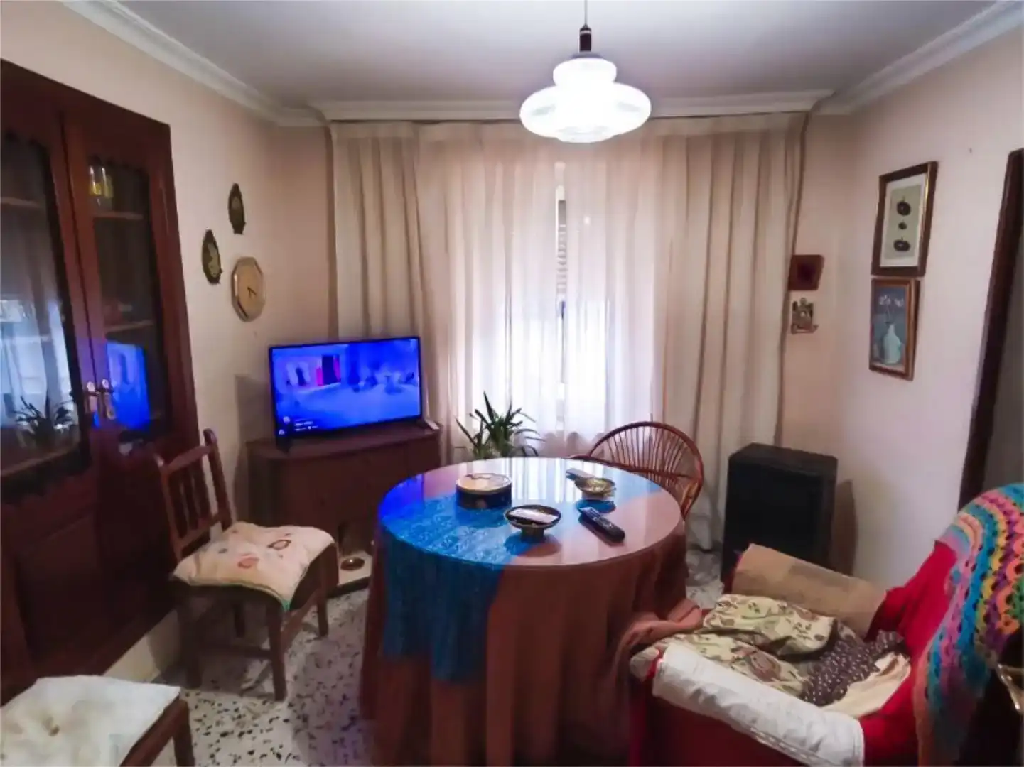 Sala de estar de Piso en venta en Logrosán con Trastero, Amueblado y Balcón