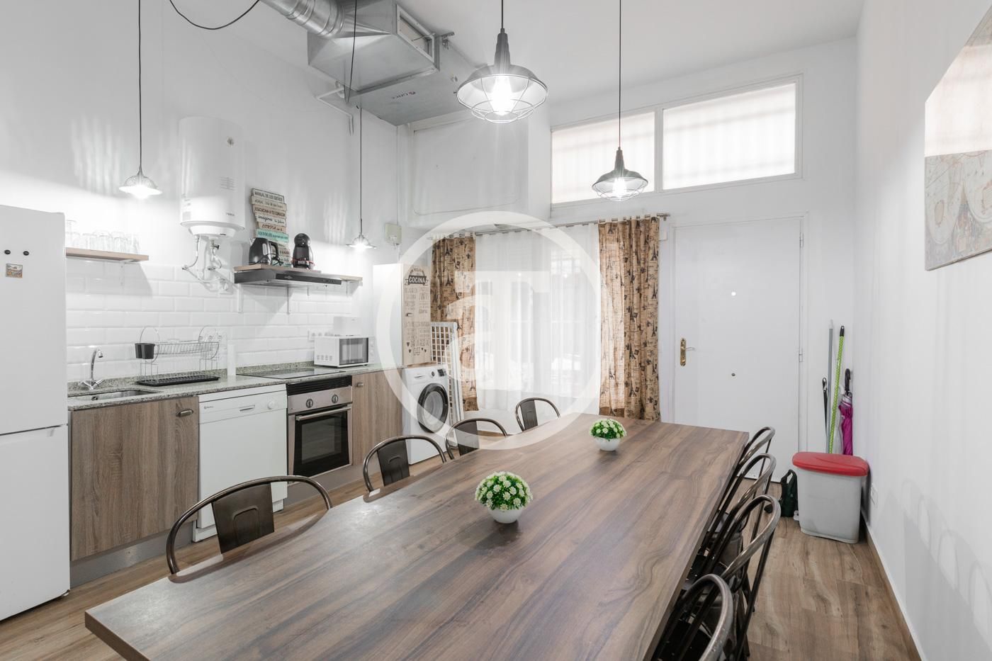 Cocina de Piso de alquiler en  Madrid Capital con Aire acondicionado, Calefacción y Amueblado