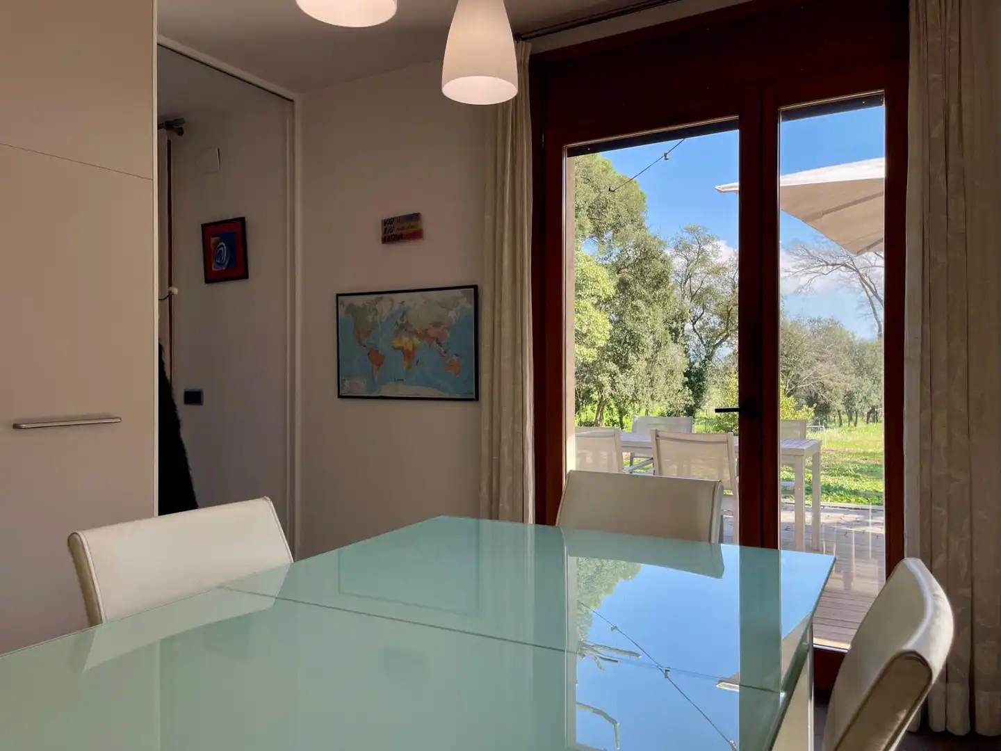 Dining room of Houses for sale in Sant Antoni de Vilamajor  with Air Conditioner, Heating and Private garden