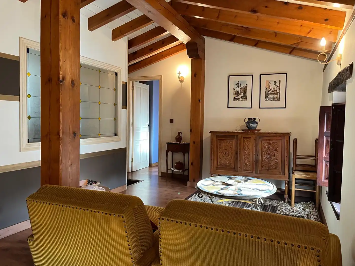 Sala de estar de Casa o chalet en venta en Cieza (Cantabria) con Jardín privado, Parquet y Balcón