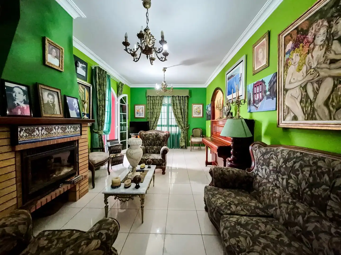 Sala de estar de Casa o chalet en venta en Santa Brígida con Jardín privado, Terraza y Trastero