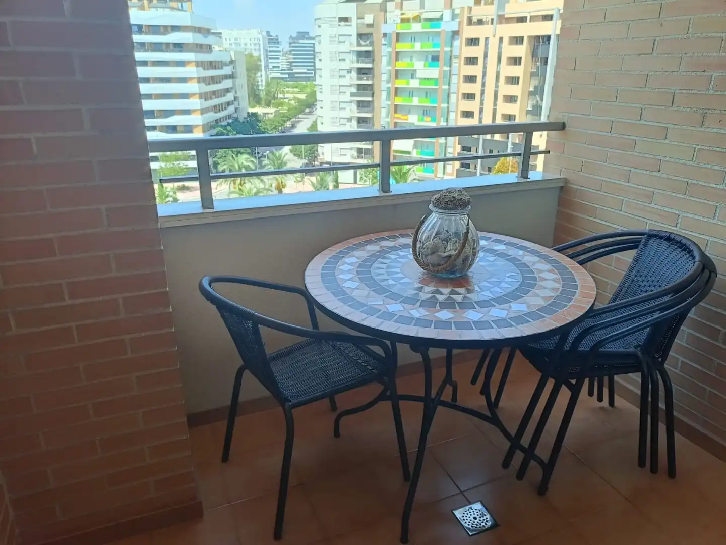 Terraza de Piso de alquiler en Murcia con Aire acondicionado, Calefacción y Amueblado