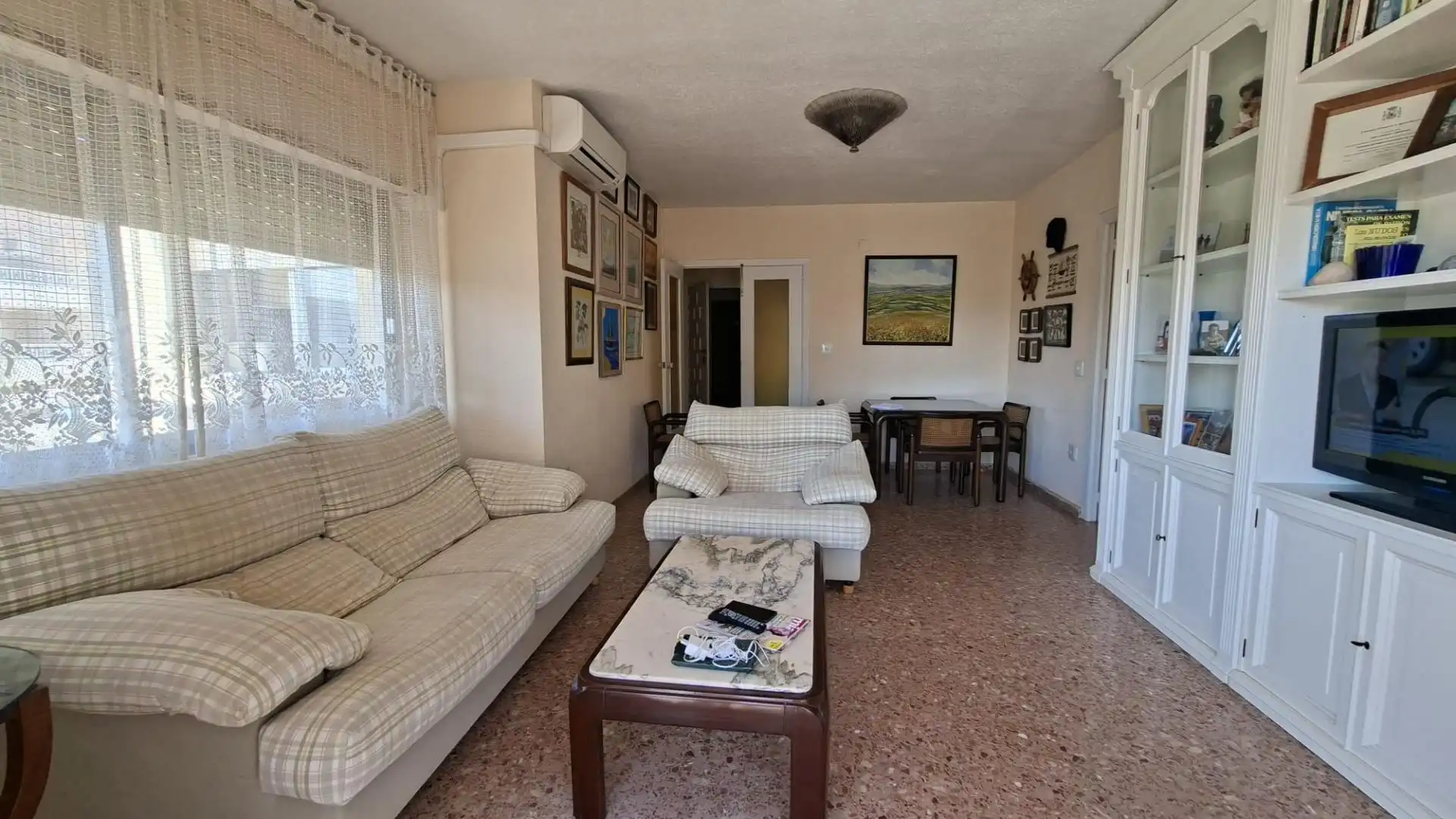 Sala de estar de Apartamento en venta en Daimús con Aire acondicionado y Terraza