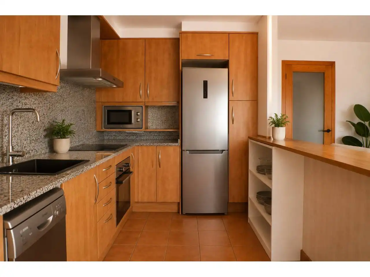 Cocina de Casa o chalet de alquiler en Sant Feliu de Codines con Aire acondicionado, Calefacción y Jardín privado