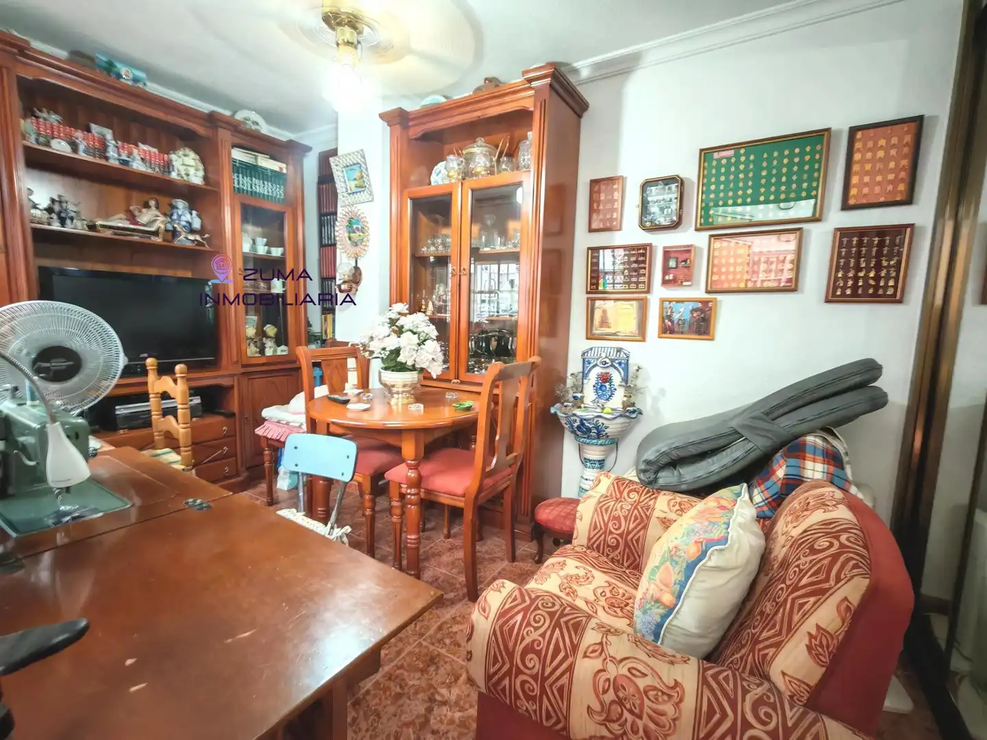 Sala de estar de Casa adosada en venta en Málaga con Aire acondicionado, Calefacción y Terraza