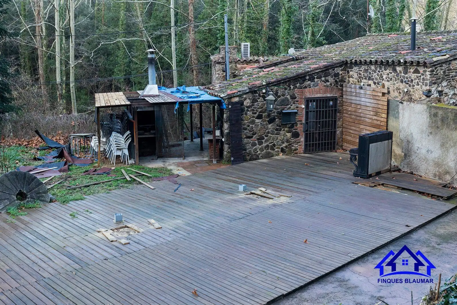 Terraza de Local de alquiler en Sant Iscle de Vallalta con Aire acondicionado y Terraza