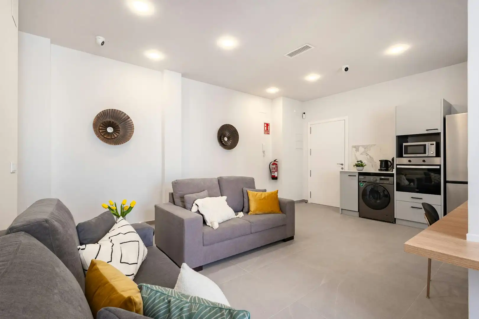 Sala de estar de Piso para compartir en Valencia con Aire acondicionado, Calefacción y Amueblado