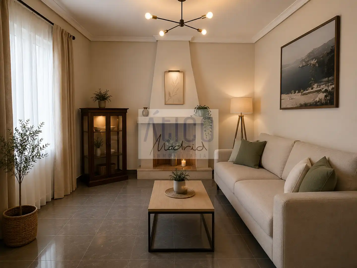 Sala d'estar de Casa o xalet en venda en Cózar amb Calefacció i Terrassa
